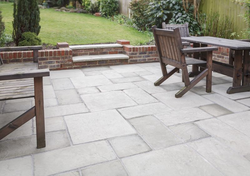 Patio with Stone Pavers